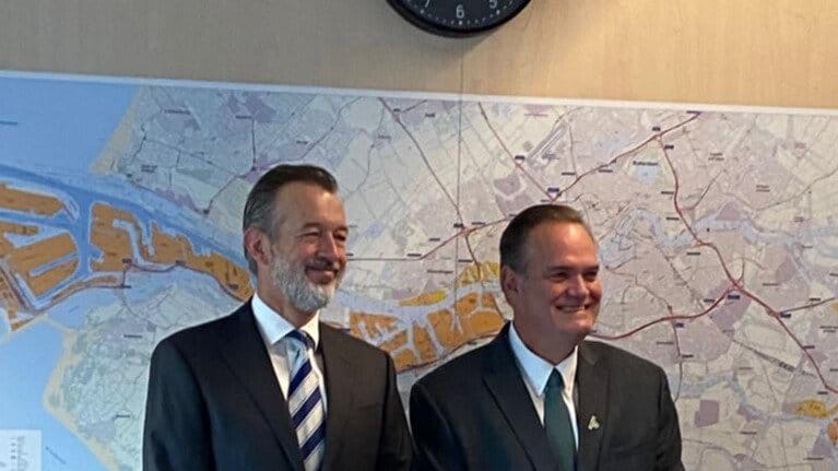 Logística, Comercialização, Petrobras, Porto de Rotterdam, Holanda, Amônia, Dióxido de carbono, Hidrogênio renovável, Porthos, Gasunie, EBN, Holland Hydrogênio 1, Shell, Autoridade Portuária, Objetivos de Desenvolvimento Sustentável, Missão técnica, Países nórdicos.