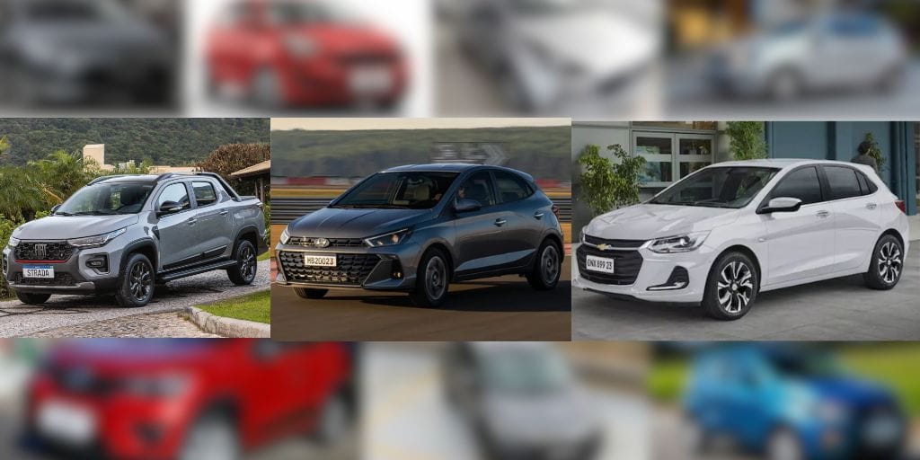 Fiat Strada, HB20, Onix: confira os CARROS MAIS vendidos no Brasil até o momento. (Imagem: reprodução)