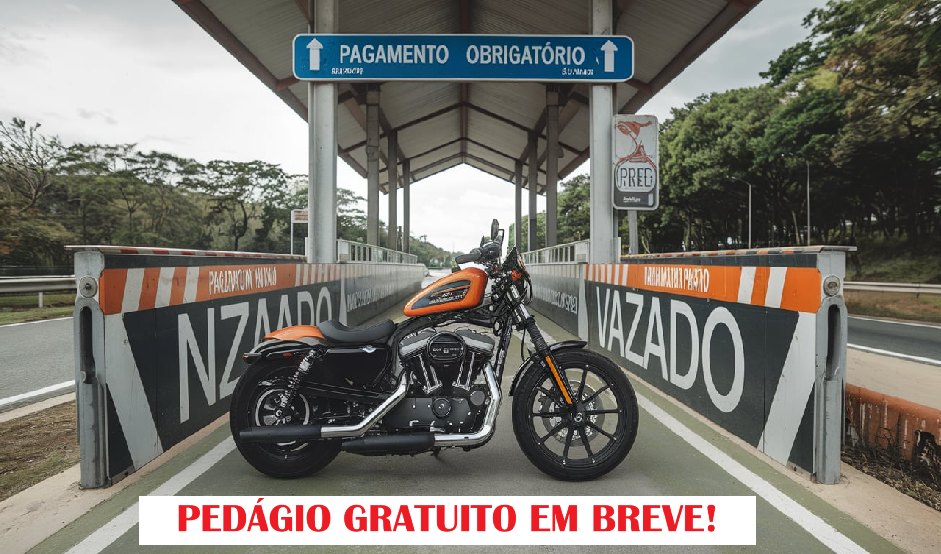 pedágio, tarifa, motos