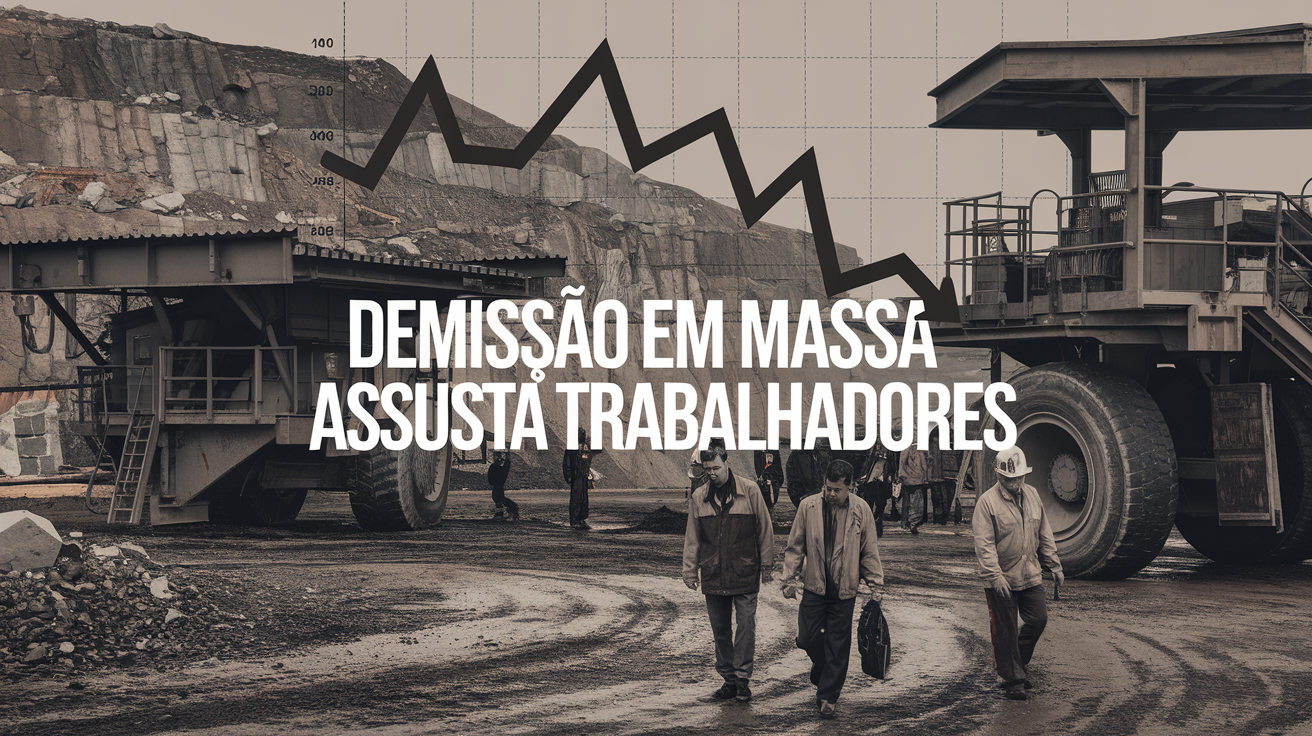 Fim do boom chinês provoca crise na mineração: JMN demite mais de 230 trabalhadores em Minas, afetando economia local.
