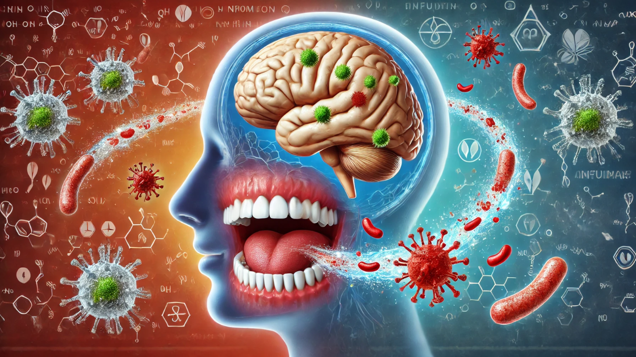 Pesquisas revelam que bactérias bucais podem impactar a saúde cerebral e o envelhecimento, aumentando o risco de Alzheimer.