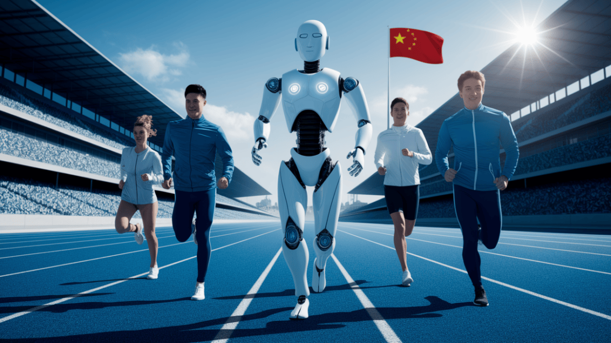 A China está inovando com a primeira meia maratona entre humanos e robôs em demonstração de poder tecnológico.