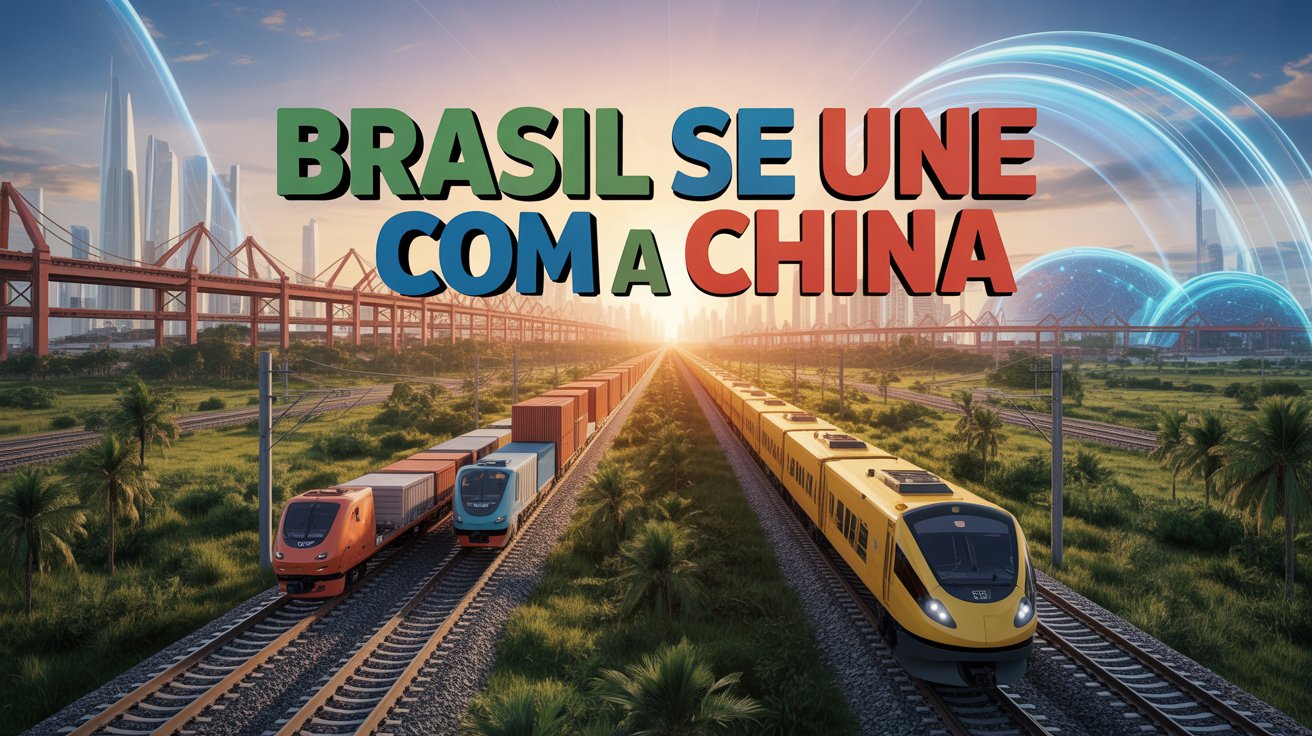 Brasil e China avançam em parceria para ampliar ferrovias, impulsionando a integração sul-americana e a economia com grandes investimentos.