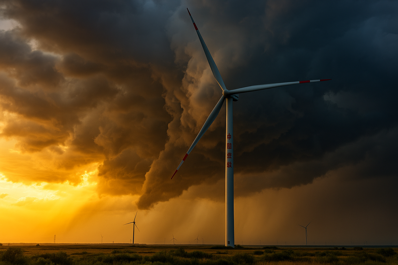 turbina - china - hélices - energia - eólica