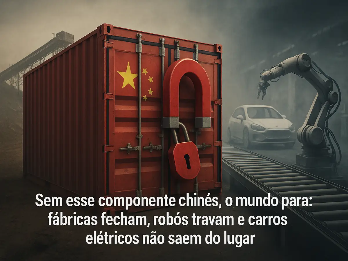 A arma invisível da China: Sem ele, fábricas fecham, não existe carro elétrico ou robôs no mundo. Como um único componente virou ameaça à indústria global