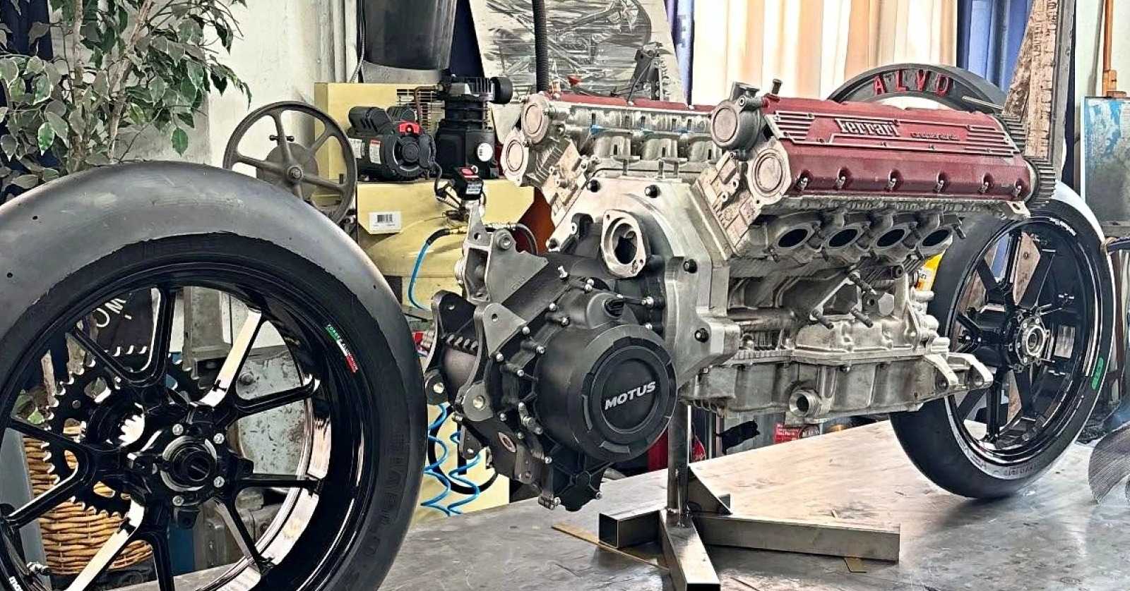 Max Hazan constrói superbike única com motor da Ferrari F355 e potência de carro esportivo