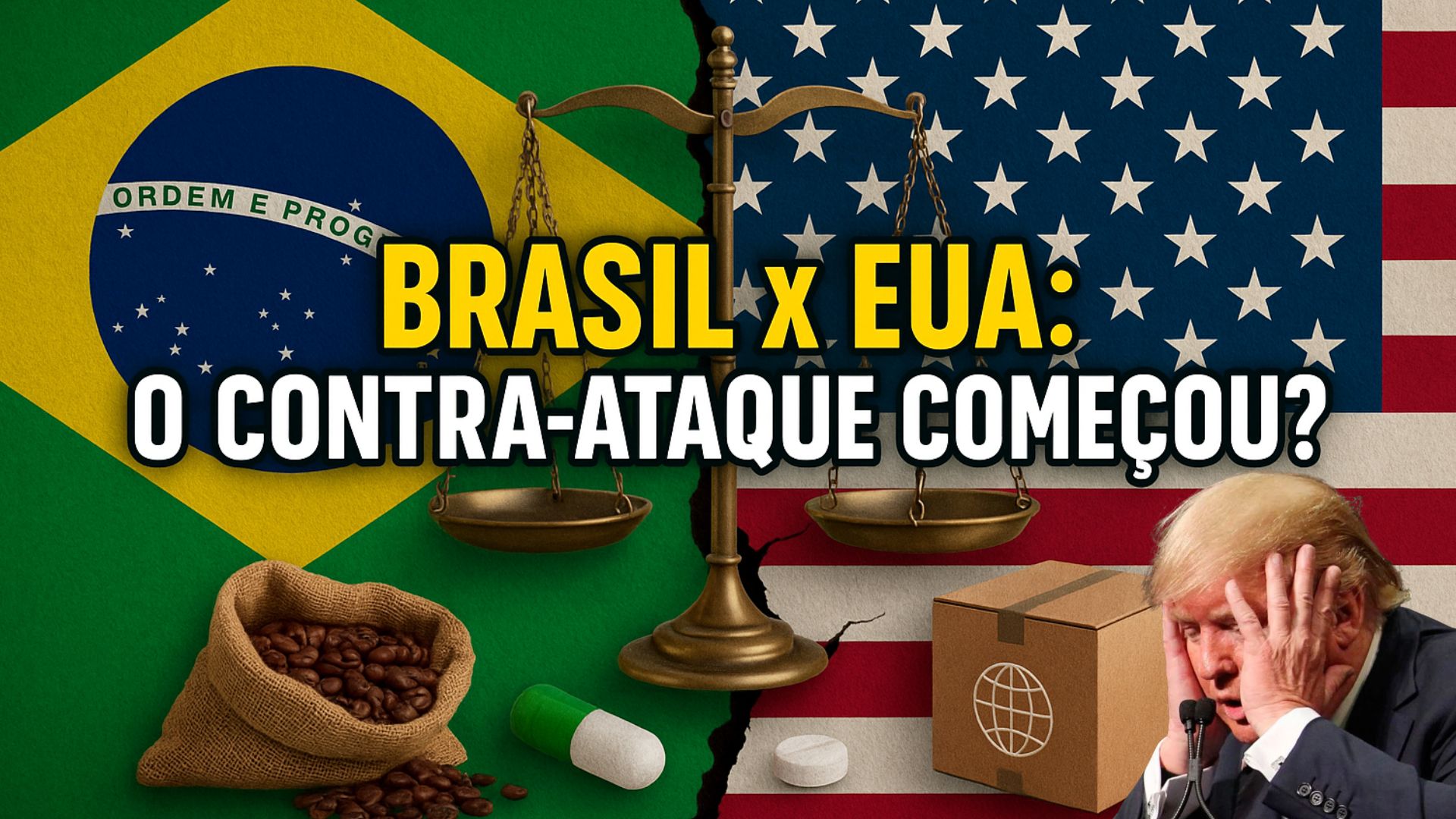 Brasil aciona a Lei da Reciprocidade Econômica contra tarifas de 50% dos EUA, avaliando retaliações em comércio e patentes.