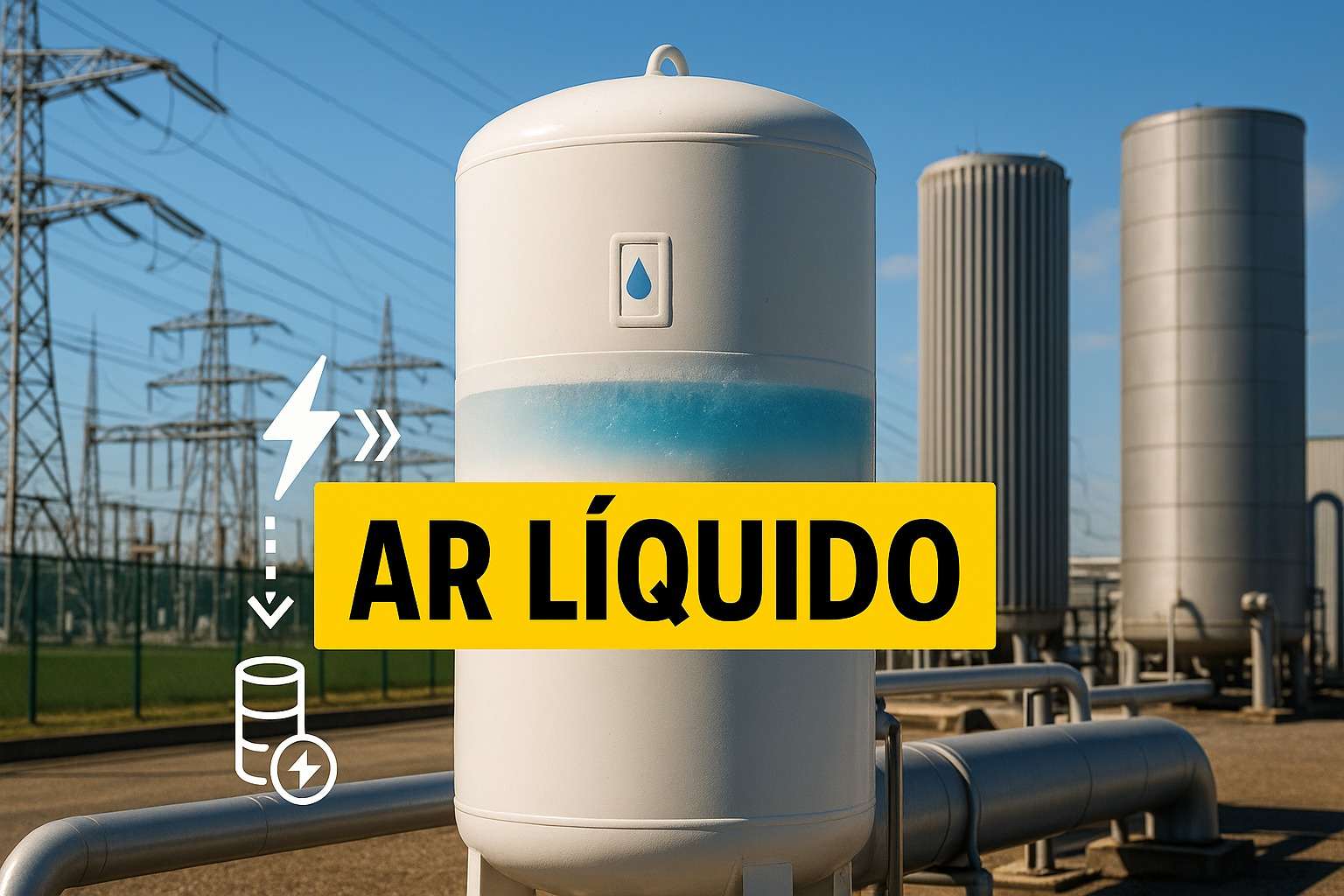 armazenamento de ar líquido