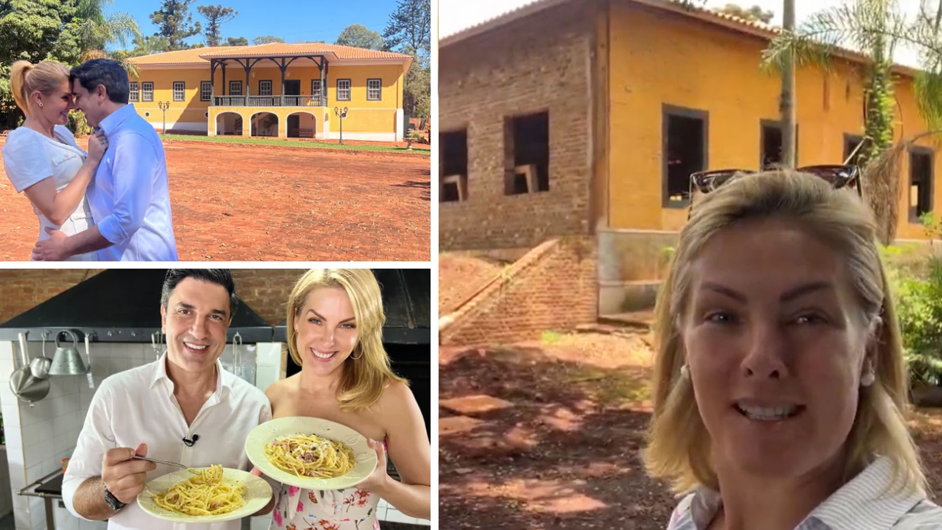 Ana Hickmann e Edu Guedes restauram fazenda de 185 anos