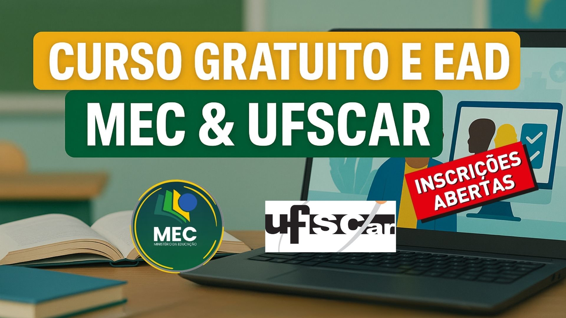 Curso gratuito do MEC e UFSCar oferece 80h sobre educação antirracista na EJA, com certificado e acesso pelo AVAMEC.