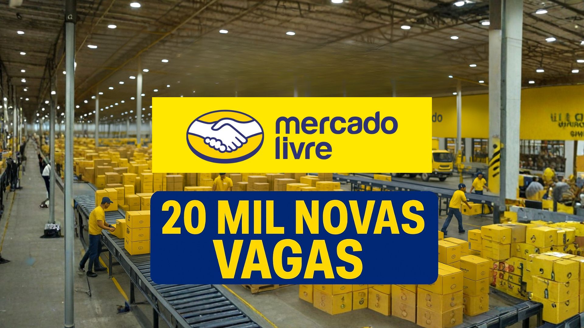 Mercado Livre anuncia 20 mil vagas no Brasil até o fim do ano com foco em logística e reforço operacional em várias regiões.
