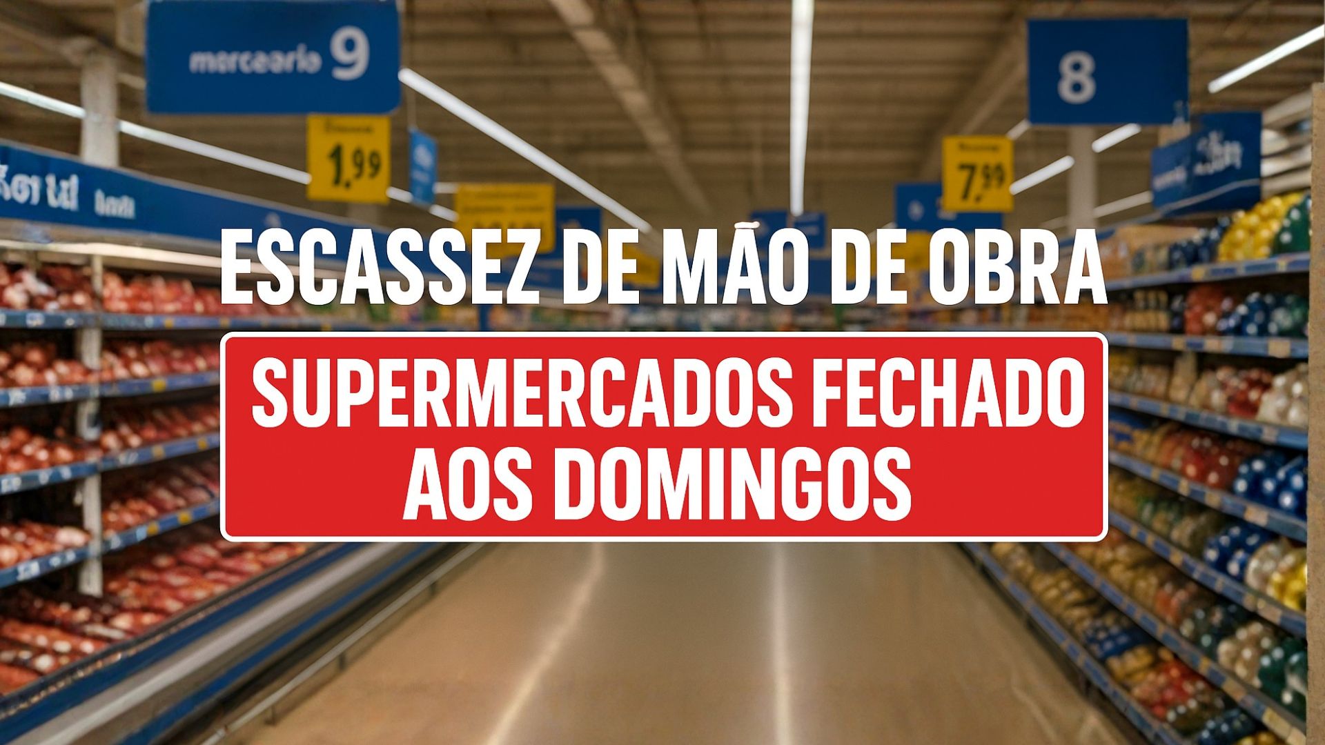 Supermercados do Espírito Santo deixarão de abrir aos domingos em 2026 devido à falta de mão de obra e novas regras da convenção coletiva.