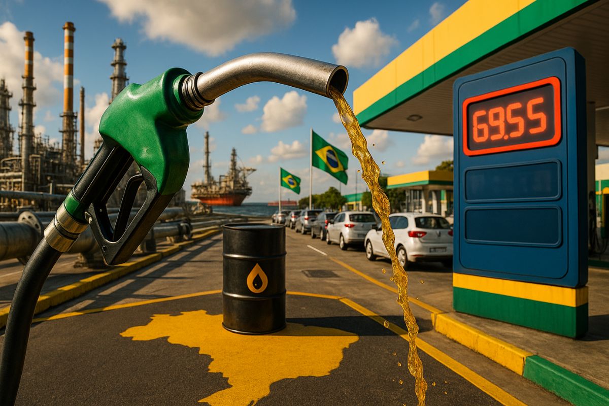 Entenda por que o preço da gasolina e o preço dos combustíveis na gasolina no Brasil dependem do petróleo no Brasil e da política de preços da Petrobras.