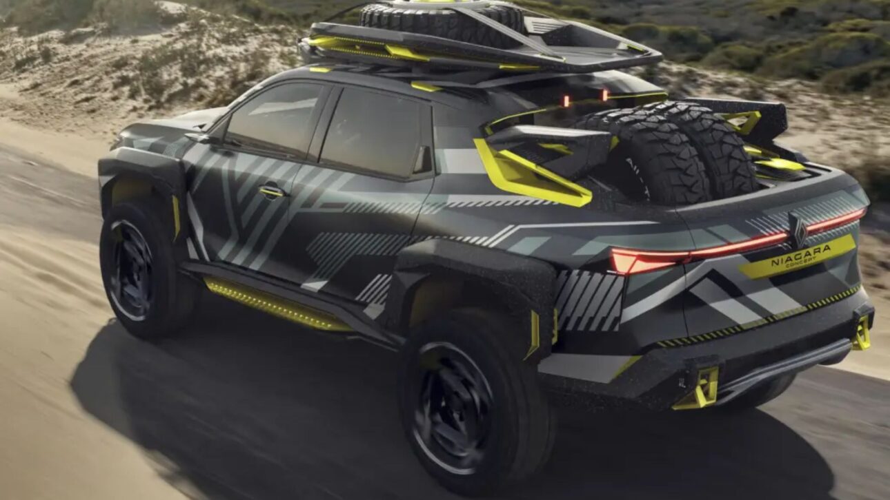 Lançamentos Renault 2026 com Koleos híbrido, picape Niagara e Kwid renovado.