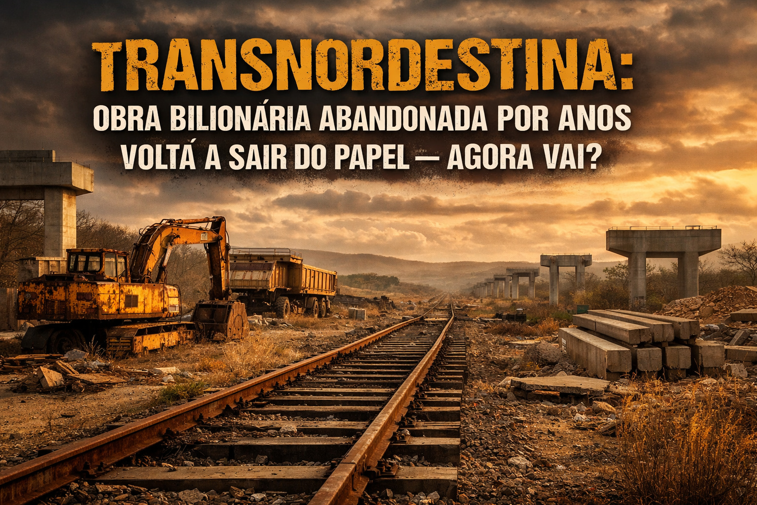 Transnordestina - obra - ferrovia