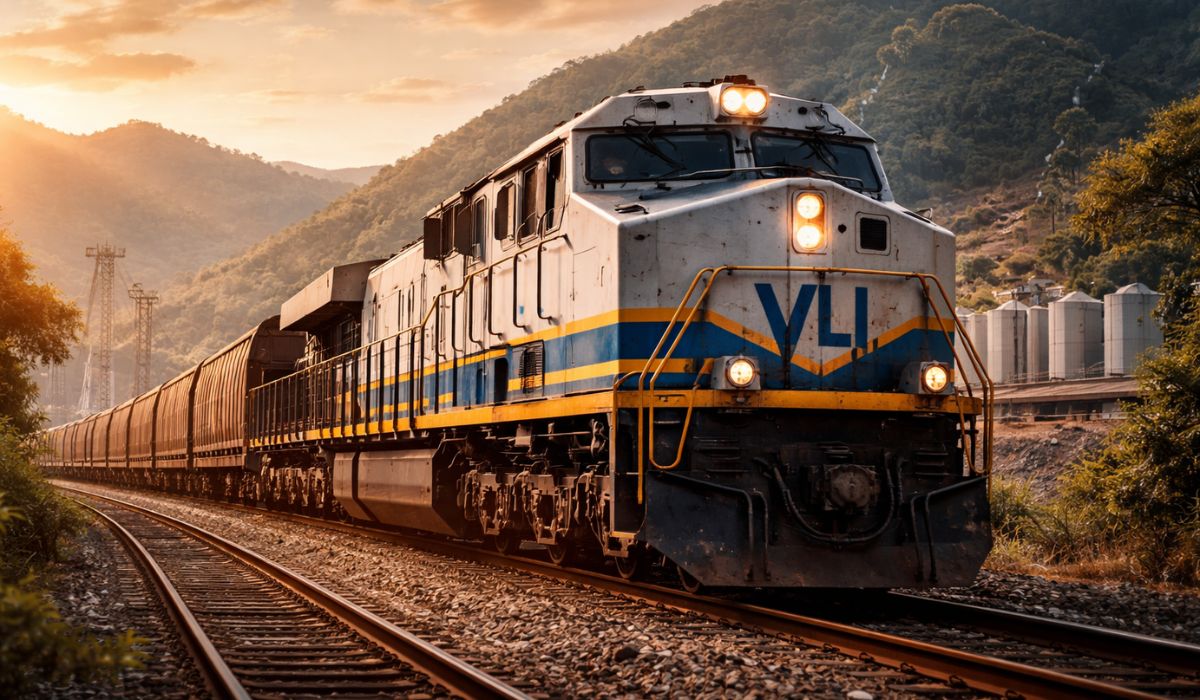 VLI anuncia R$ 700 milhões para a Ferrovia Centro-Atlântica em MG, com oito novas locomotivas e manutenção, e concessão perto de 2026. (Imagem: Ilustrativa/Ideogram)