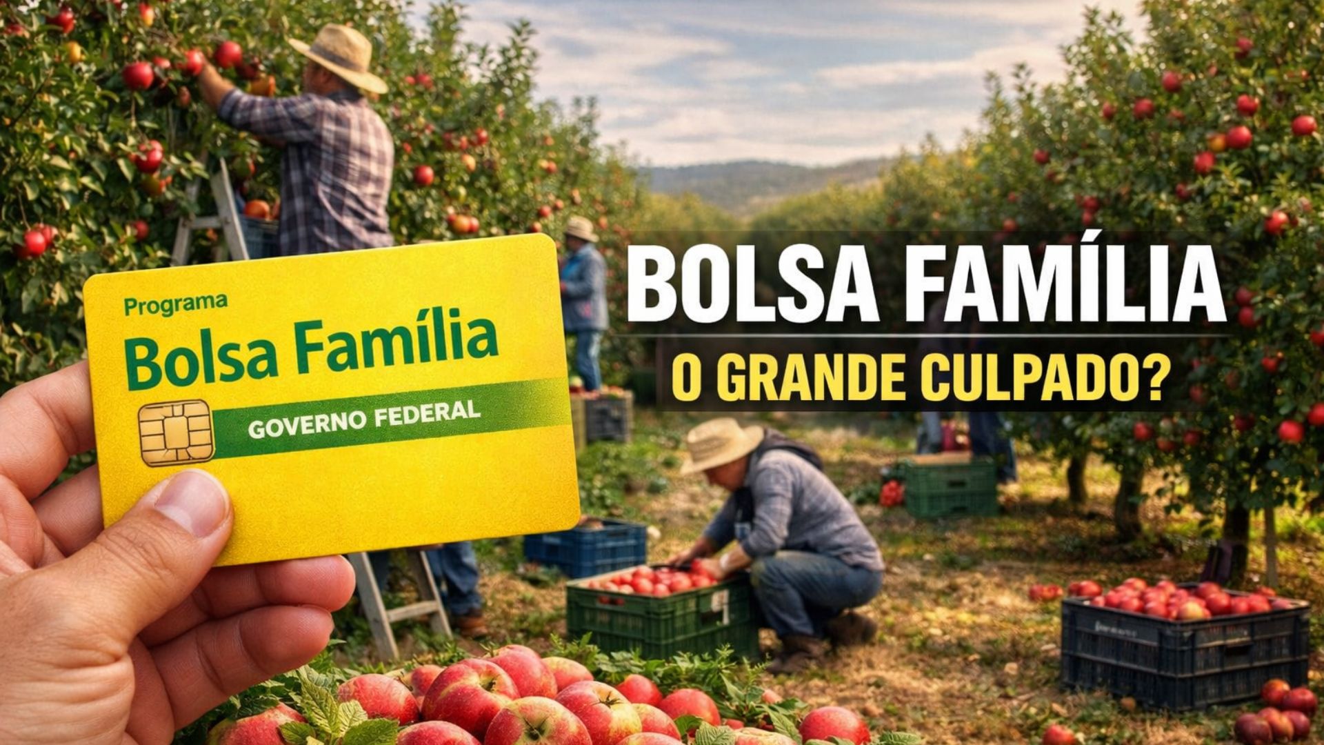 Safra de maçã 2025/26 deve crescer 35%, mas falta de mão de obra ameaça exportações e eleva perdas nos pomares do Sul do Brasil.