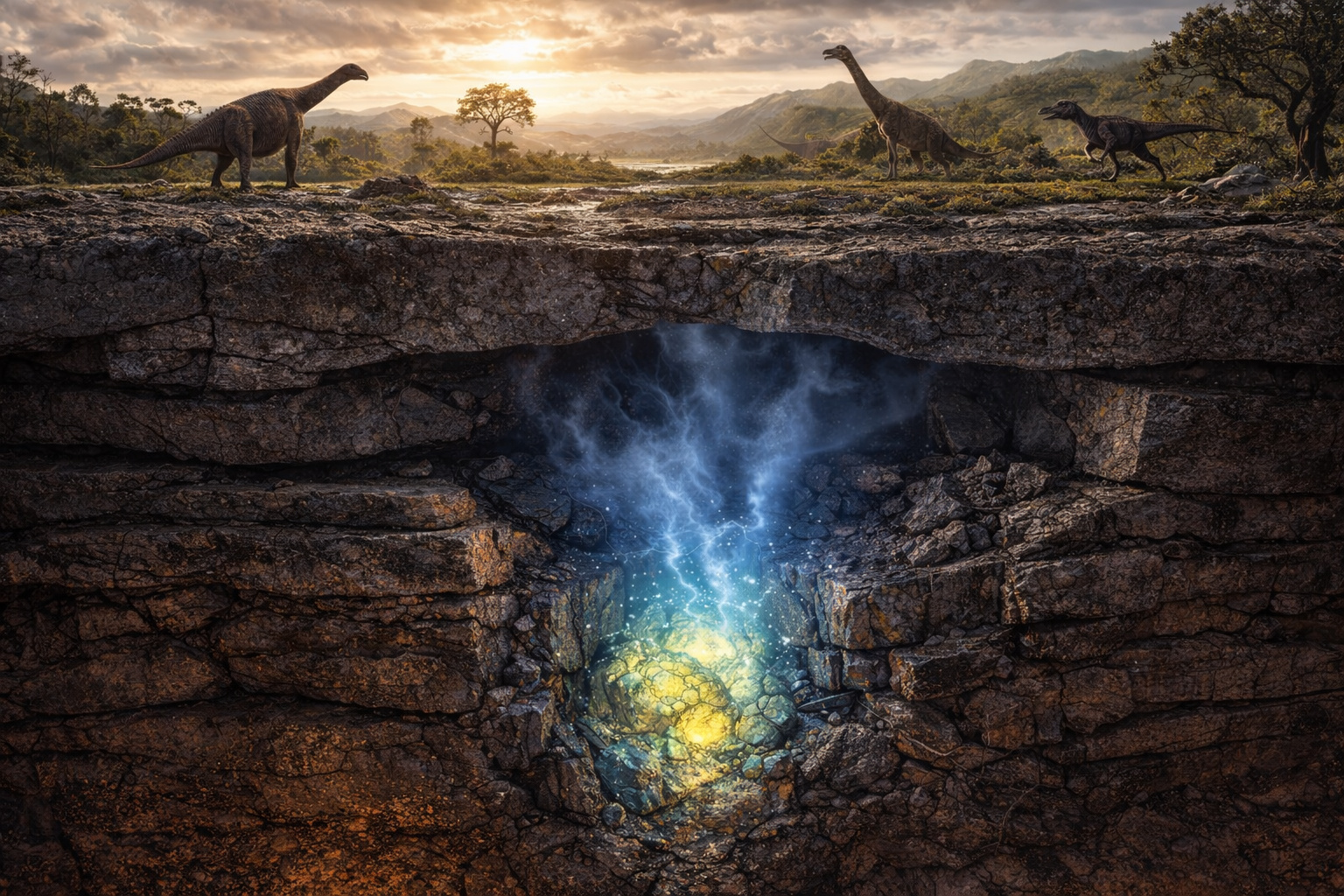 Muito antes de qualquer usina humana, a Terra operou um reator nuclear natural por centenas de milhares de anos: há 2 bilhões de anos, depósitos de urânio entraram em fissão espontânea e transformaram o solo africano em uma usina atômica natural