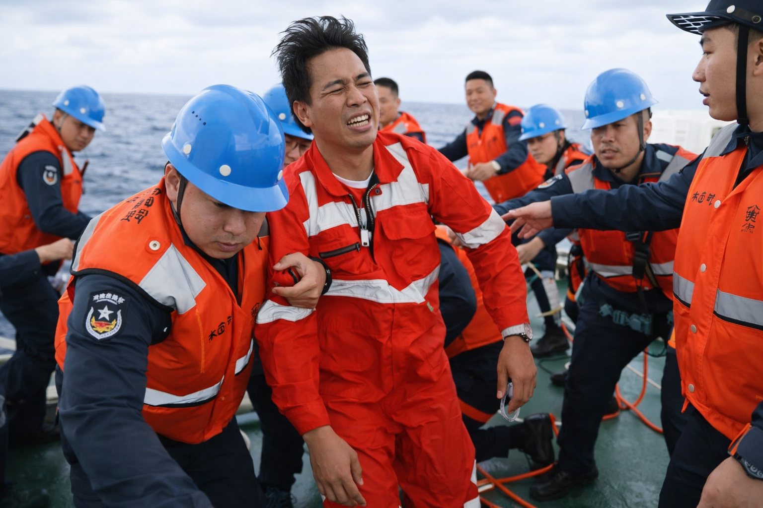 tripulante resgatado