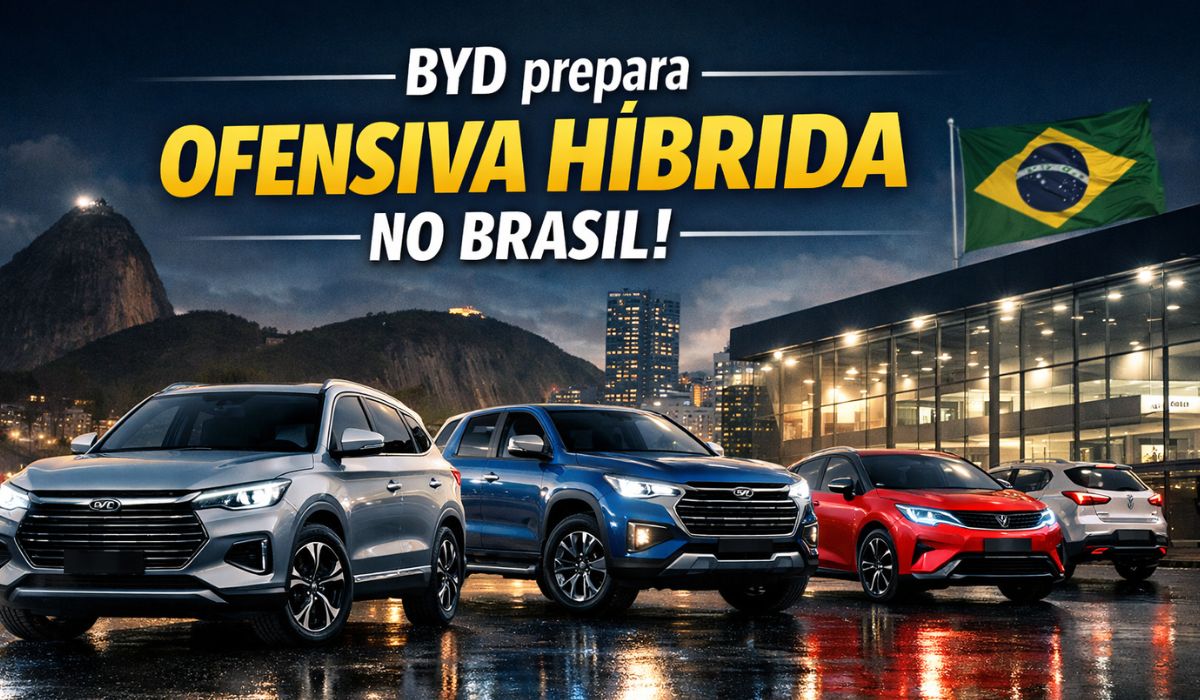 BYD pode ampliar a linha de híbridos no Brasil em 2026, com Song Pro flex, picape inédita, Yuan Pro PHEV e Dolphin G.