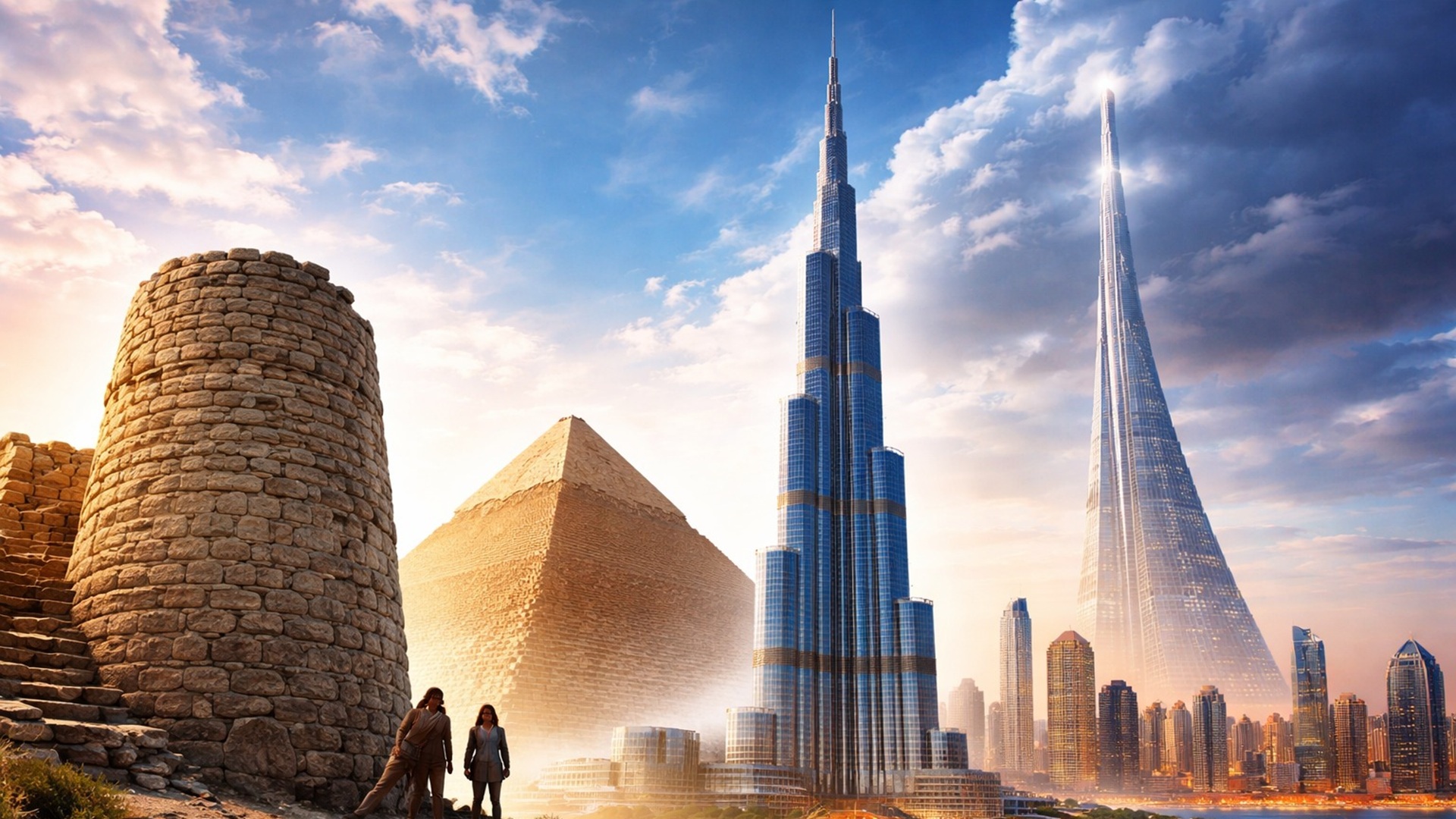 Da torre de Jericó ao Burj Khalifa, conheça a evolução da altura máxima das construções e os projetos que pretendem chegar a quilômetros.