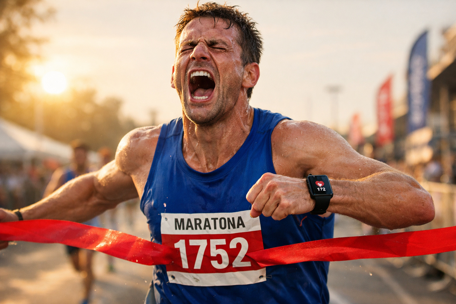 Ilustração do coração durante esforço físico intenso na corrida