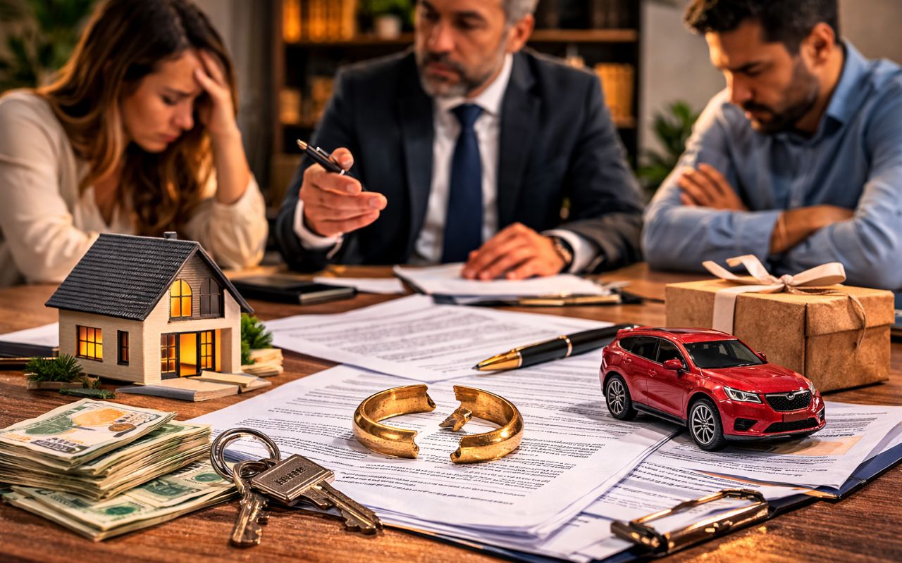 Entenda a partilha de bens na separação: saiba quais heranças, doações, indenizações e bens não podem ser divididos.